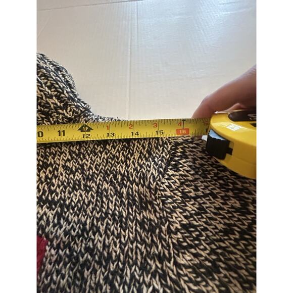 AMERICAN LIVING Turtleneck Sweater Size Medium Marled Flag Eagle Knit Patriotic - Picture 8 of 10